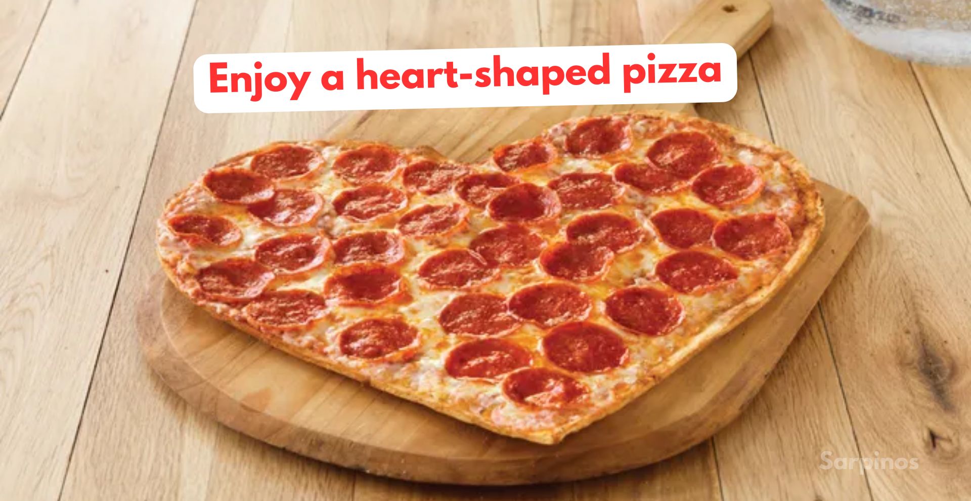 heart-shaped pizza